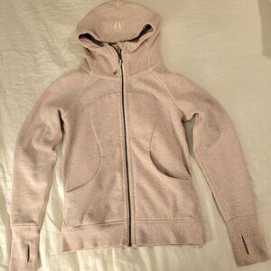 Lululemon size 6 Oatmeal Full Zip Scuba